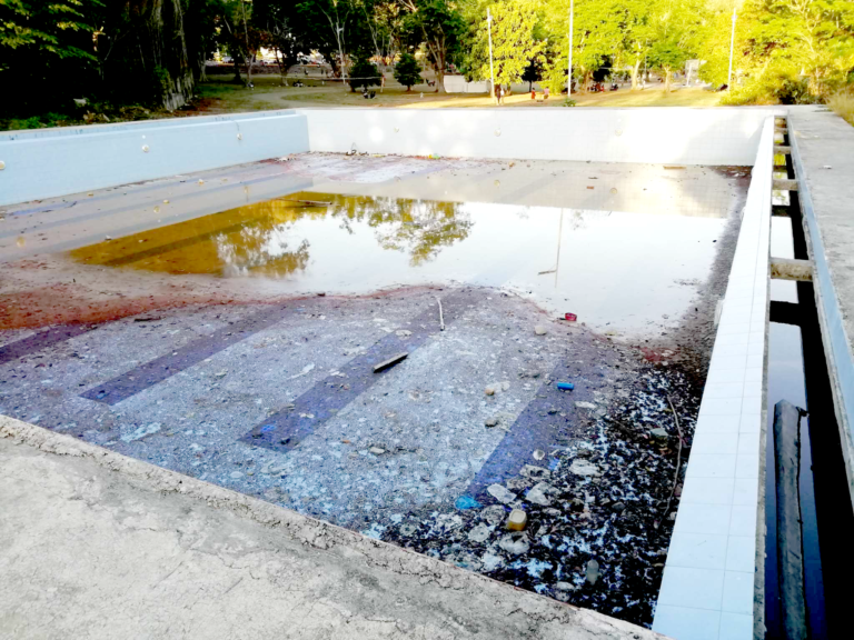 Youth awaits swimming pool completion